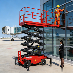 Hydraulic Double Lift Table Scissor Aerial <b>Working</b> <b>Platform</b> 4m 6m 8m 12m 14m Electric Lift With Good Price - Product Image 4