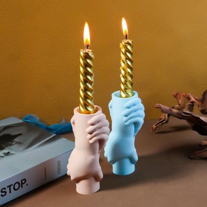 Recién llegado, maceta de cerámica de hormigón DIY, jarrón con manos entrelazadas, molde de silicona para fundición de plantas, <span class=keywords><strong>yeso</strong></span> de cemento, herramientas para hacer pasteles - Product Image 4