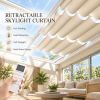 Stores solaires Yun Zhu pour lucarnes et auvents, stores télécommandés anti-UV pour patio, résidence, galerie