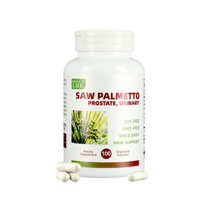 Prémio Saw Palmetto Suplemento Suporte Saudável Resposta Inflamatória Suplemento para Homens 100 Cápsulas Saw Palmetto Cápsulas - Product Image 5