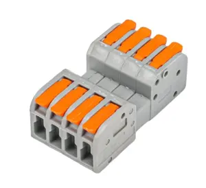 SPL 222 223 blok Terminal konduktor konektor kabel kompak dengan tuas 0.08-2.5mm konektor sambungan cepat