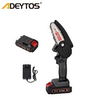 Gergaji Rantai Bertenaga Baterai 2400w untuk Pekerjaan Kayu Mesin Gergaji Rantai Mini Gergaji Listrik Lithium Gergaji Baterai
