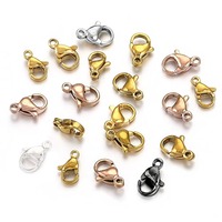 Résultats de bijoux en acier inoxydable Bracelet en titane Collier Connexion Fermoirs homard en métal pour la fabrication de bracelets de bijoux