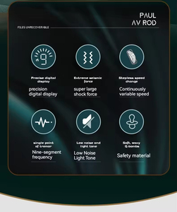 Vibrateurs pour femmes à vitesse réglable avec affichage numérique, jouets de massage à fréquence variable - Product Image 6