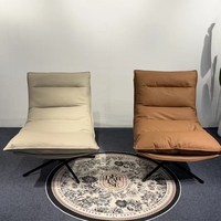 Fauteuil pivotant ergonomique à dossier haut rembourré avec touches de piano, base métallique pour usage domestique