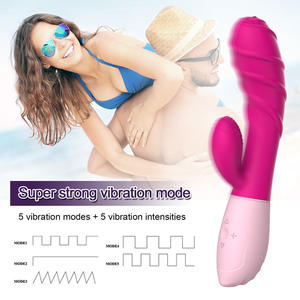 Vibratore a 10 velocità per il punto G femminile, dispositivo <span class=keywords><strong>intimo</strong></span> per il piacere autoso, bacchetta vibrante a doppia estremità, impermeabile IPX6, modello X17, per adulti - Product Image 3