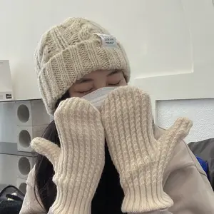 도매 패션 여성 컬러 겨울 니트 장갑