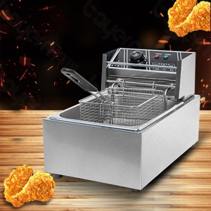 Freidora Eléctrica Comercial de Gran Capacidad 6L+6L+6L con 3 Tanques y 3 Cestas, Precio Mayorista Profesional para Snacks - Product Image 5