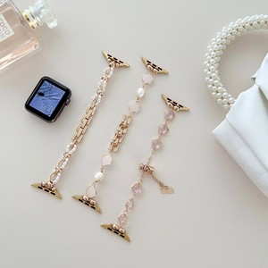 <span class=keywords><strong>Bracelet</strong></span> en métal avec perles de luxe pour <span class=keywords><strong>Apple</strong></span> <span class=keywords><strong>Watch</strong></span> 41 mm 45 mm 49 mm, <span class=keywords><strong>bracelet</strong></span> pour femme pour iWatch Series 9 <span class=keywords><strong>8</strong></span> 7 6 SE 5 4 3 - Product Image 2