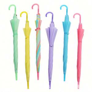 Paraguas Clásico Recto Transparente de PVC Portátil Personalizado con Logotipo, Paraguas de Regalo Publicitario de Alta Calidad - Product Image 1