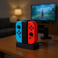 Support de charge et de maintien tout-en-un en ABS pour joueurs de jeux vidéo, compatible Nintendo Switch, avec 2 ports USB 5V/2A et PD 10W – Vente en gros
