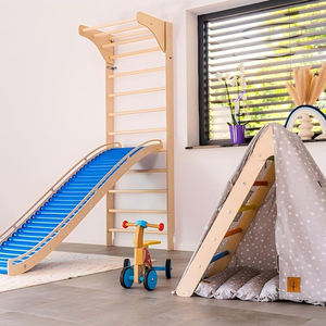 Montessori บาร์ติดผนังปีนเขาโค้งสามเหลี่ยมสำหรับเด็กสนามเด็กเล่น Montessori กำแพงปีนเขา - Product Image 5