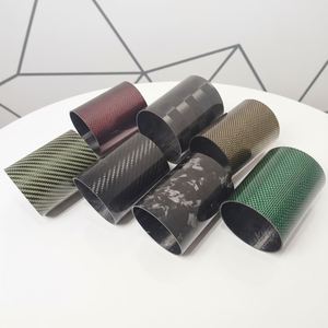 Assortiment de tubes courts en fibre de carbone multicolores 3K haute résistance pour la modification automobile, les projets de bricolage et les créations décoratives - Product Image 2