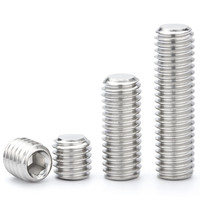 Vis à bois en acier inoxydable 316 de haute précision, prix usine, M3-M16, vis sans tête creuse DIN913, système de mesure métrique