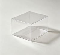Boîte transparente robuste pour organiser les petits gadgets et les objets faits main, protège les souvenirs du poussière.