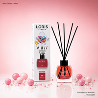 Diffuseur de parfum en verre Loris Custom Design 120ml avec parfum DIY et arôme longue durée, fabrication OEM, vente en gros