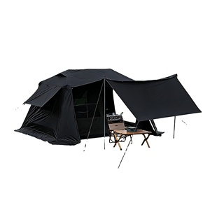 <span class=keywords><strong>Tenda</strong></span> da <span class=keywords><strong>Campeggio</strong></span> Grande in TPU a Montaggio Rapido, 8 Posti, con Canna Fumaria e Gomma Nera in Titanio, <span class=keywords><strong>Tenda</strong></span> per Pernottamento - Product Image 1