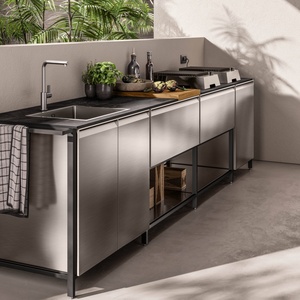 Modern Outdoor Kitchen <b>Cabinet</b> with MDF Doors and Panels for Garden BBQ Area - Product Image 2