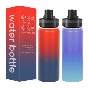 Bouteilles isothermes portables en gros pour boissons, bouteilles d'eau en acier inoxydable pour sports de plein air avec logo personnalisé - Product Image 1