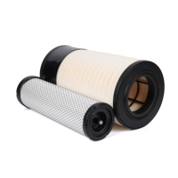 Kartrid Filter Udara WolunAir HF-17, Media Lipat Dalam Berbentuk Silinder, Konstruksi Logam Tahan Lama