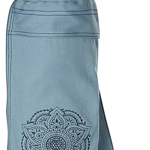 Sac de sport pour tapis de yoga en toile à motifs avec poche et fermeture éclair, fabriqué en usine BSCI - Product Image 1