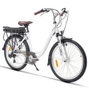 Vélo de ville électrique compact Star Comfort E City Bike en alliage d'aluminium de 24 à 26 pouces / Batterie au lithium, vélo de ville électrique vert - Product Image 2