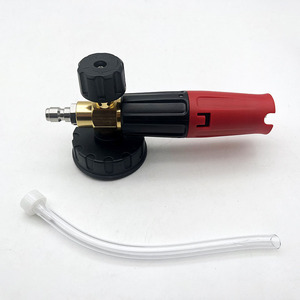 Lanza de espuma de boca grande, boquilla de espuma de cañón de espuma, lanza de pistola de espuma de jabón de alta presión con botella transparente de 1 L - Product Image 5