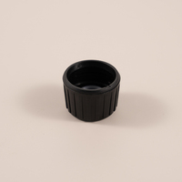 Capsules de bouteilles en plastique noir DIN PP 28 mm avec bouchon antivol et pipette, directement de l'usine