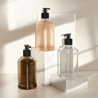 Bouteilles en verre vides de 350 ml, flacons pour lavage des mains et lotion avec pompes, pour emballages cosmétiques et sérums de soin de la peau