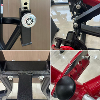 Machine de Squat Puissante avec Plateforme Large Réglable et Support Dorsal pour l'Entraînement de la Force du Bas du Corps dans les Salles de Sport Commerciales