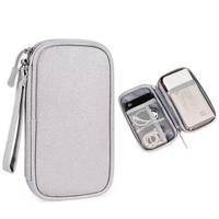 Pochette de rangement pour câbles de voyage, accessoires électroniques, étui de transport portable, imperméable, double couche, sac de rangement tout-en-un