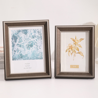 Cadre photo en plastique avec dorure marron classique personnalisé Cadres photo d'art mural décoratifs debout de luxe, légers et durables