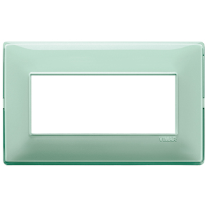 Vimar Wall <b>Switch</b> Plate Mint Green 20.5x9.5 Cm Glass Finish - Product Image 1