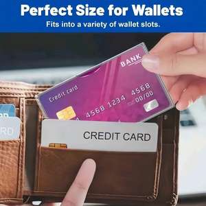 KAP Lot de 6 manchons de protection classiques en <span class=keywords><strong>PVC</strong></span> de 0.5mm d'épaisseur imperméables et transparents 10x4.5cm sans fermeture - Product Image 6