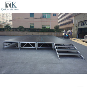 Variable Height Aluminum Modular <b>Stage</b> <b>Platform</b> Assembly <b>Stage</b> with Stairs - Product Image 6