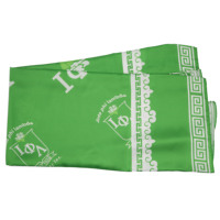 Phi Lambda Écharpe en satin Sorority Ladies' Lettres grecques Châle et écharpe en soie verte pour l'été pour les affiliations de sororité