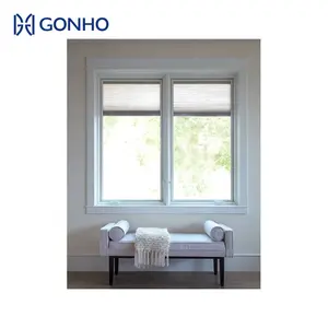 GONHO - قصّابة نافذة مزدوجة الزجاج, ستارة ألومنيوم كهربائية، ستائر منافذ للنوافذ مع نوافذ زجاجية مجوفة