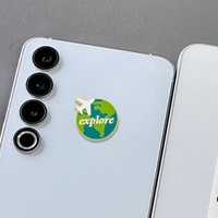 Autocollant de téléphone personnalisé en alliage de zinc de qualité supérieure - Badge métallique 3D personnalisé depuis 2011