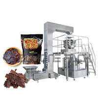 Machine de remplissage de sachets rotatifs, entièrement automatique, pour emballer des flocons de maïs, des macaronis, des granulés solides multifonctionnels