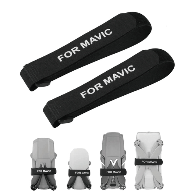 Gacent Custom Logo Drone Battery Hook & Loop Strap, Elastic Hook and Loop Strap for Mavic Series & DIY Drone Packs