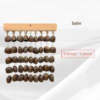 Natural Seed Shell Chime Mixed Nut Shell Wind Chime Hanging Percussion for Sound Healing, Yoga and Meditation Spaces