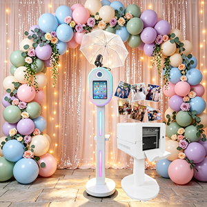 Draagbare ovale nieuwe upgrade fotohokje 10.9/12.9/13 inch <span class=keywords><strong>iPad</strong></span> fotohokje machine direct printen DSLR fotohokje voor feesten en evenementen - Product Image 1