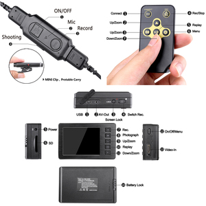 Porté par Corps <span class=keywords><strong>de</strong></span> Police Micro Caméscope Numérique pour La Sécurité/Surveillance Preuves 1080P HD Sans Fil HiddenRecoder - Product Image 5