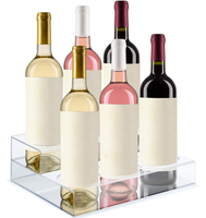 Organisateur de rangement de Bar à domicile porte-bouteilles en acrylique présentoir de vin étagère pour le vin Soda sirop bière