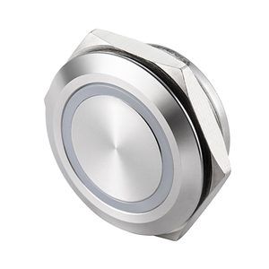 Metal Momentary <b>Latching</b> <b>Push</b> Button Switch 12mm NO 2A 12V 24V 36V Stainless Steel Aluminum Alloy Shell Waterproof IP65 - Product Image 3