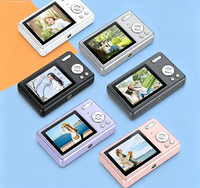 Nouvel appareil photo numérique portable transfrontalier 2024 pour étudiants et enfants, haute définition, double caméra, capteur CCD, carte mémoire TF, ABS