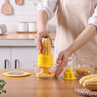 2024 Gadgets de cuisine 2-en-1 ensemble multifonctionnel décortiqueur de maïs maison décortiqueur de maïs rabot décapant