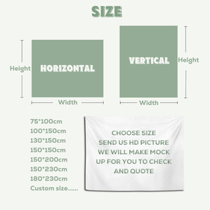 Tùy chỉnh logo in psychedelic Anime tường dệt bên trang trí treo tấm thảm Chăn dệt tùy chỉnh tấm thảm - Product Image 3