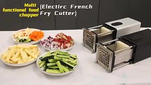 Commercial Electric Potato <b>Cutter</b> Chopper Restaurant Hotel Use Automatic Fruit <b>Vegetable</b> Processing New Condition Key Motor - Product Image 6