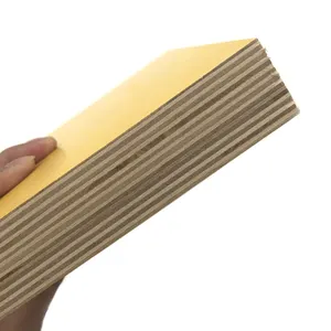 15ミリメートル-30ミリメートルThick Yellow Film Faced Plywood Construction Formwork Shuttering Board